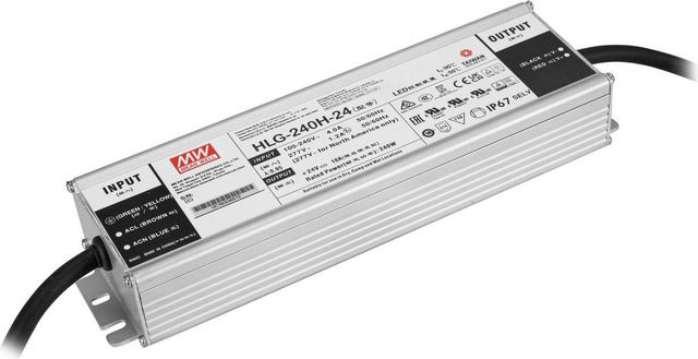 MEANWELL LED-Netzteil 240W 24V IP67 in Silber (51405006) - Bild 1