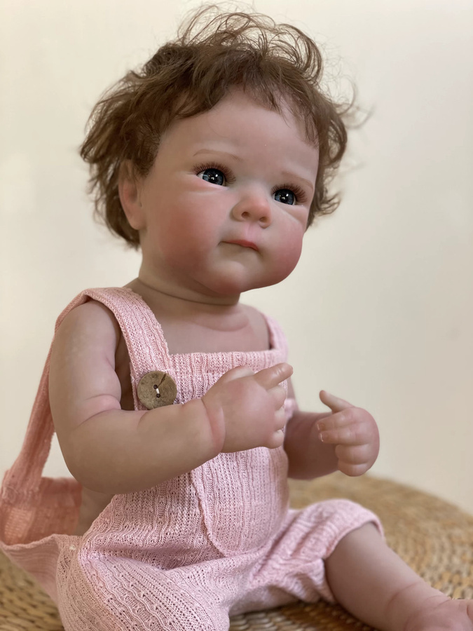 AnjoDoll Bettie Mädchen Bebe Reborn Puppe, Rosa, Kunststoff - Bild 3