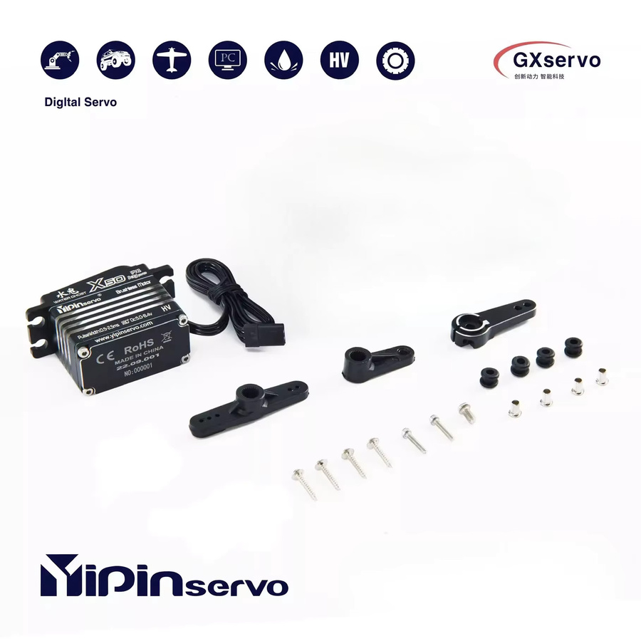 GX Yipin X50 PRO Digitalservos, Vollmetall, Schwarz - Bild 2