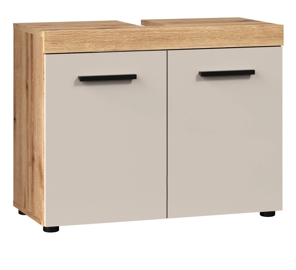 Waschbeckenunterschrank Celeste in Kaschmir und Eiche, Breite: 72 cm - Bild 3