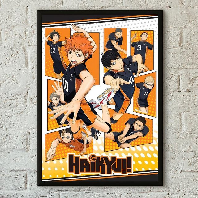 Haikyuu Anime Volleyball Poster Papierdruck als Wanddekoration für dein Zuhause, B: 70 cm, H: 120 cm - Bild 1