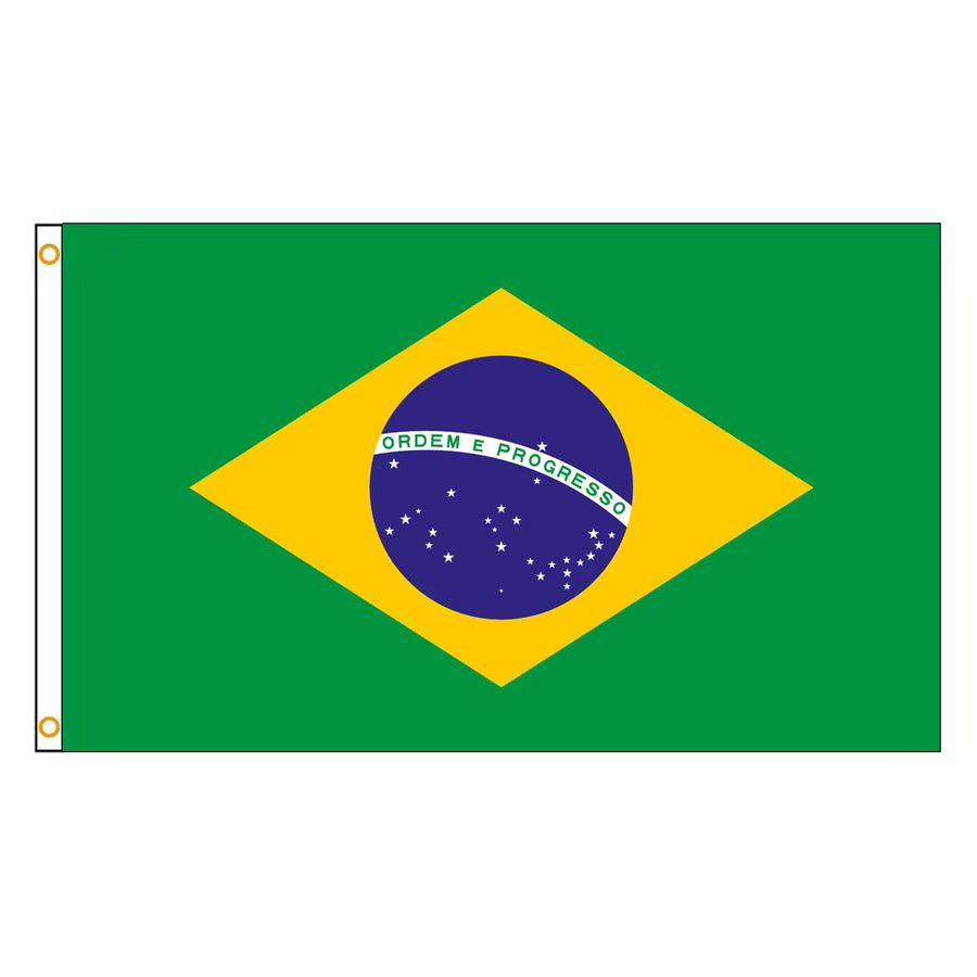 Brasilien Emblem Flagge GADSDEN Wandteppich aus Polyester, Mehrfarbig, Breite: 61 cm, Höhe: 91 cm - Bild 2