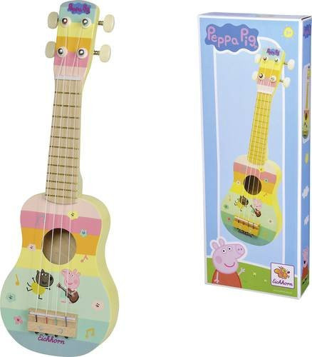 Eichhorn Peppa Pig Kindergitarre, Holz Ukulele, ab 3 Jahre - Bild 1