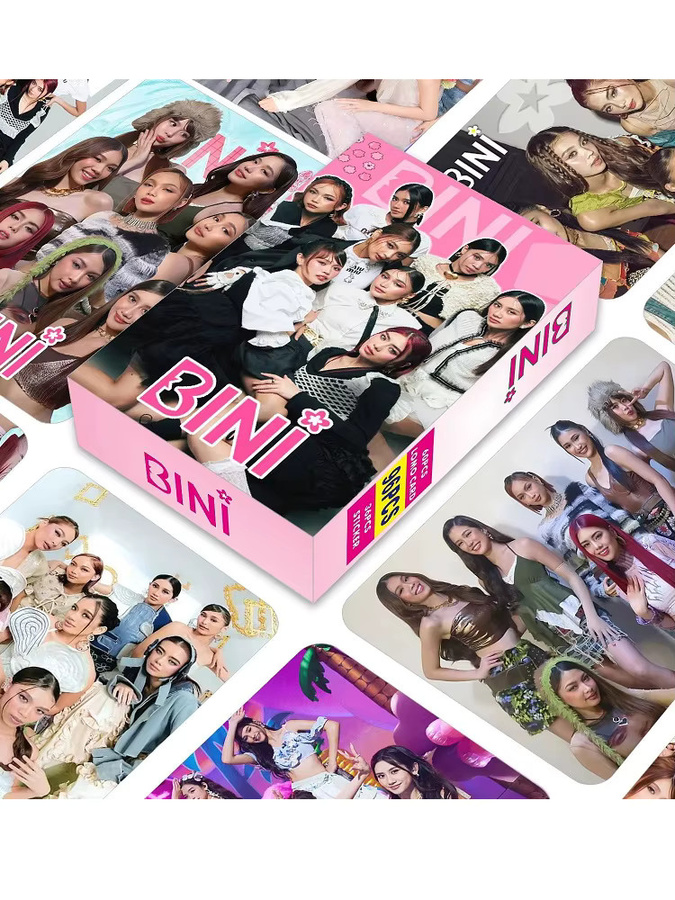 96 Stück BINI Filipino Girl Group Lomo-Karten Set mit Aufklebern, HD-Fotokarten Fan-Kollektion in Multicolour - Bild 5