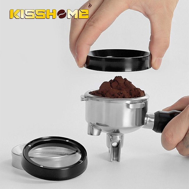 Magnetischer Espresso Pulver Trichter für Delonghi und Breville Siebträger, Farbe Silber, Durchmesser: 58 mm - Bild 1