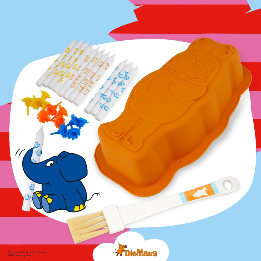 Dr. Oetker Back-Set Die Maus Geburtstagskuchen, 3-teilig, Orange - Bild 2