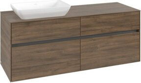 V&B Waschtischunterschrank Collaro in Arizona Oak mit Waschbeckenanschluss links, B/T/H: 140 x 54,8 x 50 cm - Bild 1