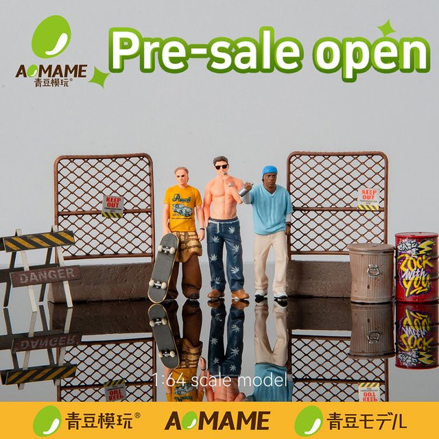 Kicarmod Amerikanische Straßenfiguren-Modellserie, 1:64, Miniatur-Szenenfiguren - Bild 1