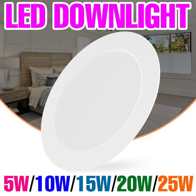 CanLing LED Downlight Runde Deckeneinbauleuchte in Weiß mit 25W für Küche, Home Office und Flur - Bild 1