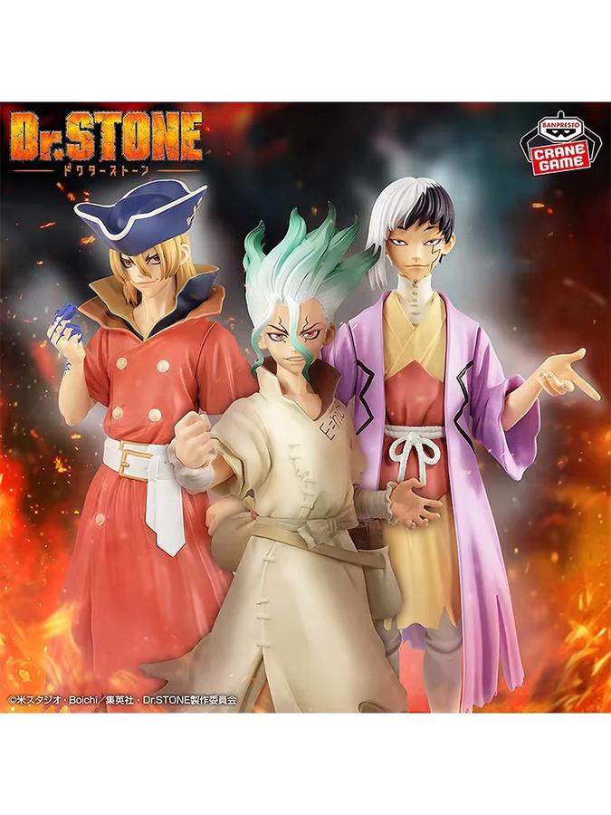 Bandai Dr. Stone Ishigami Senku Asagiri Gen Ryusui Nanami, Actionfiguren - Bild 5