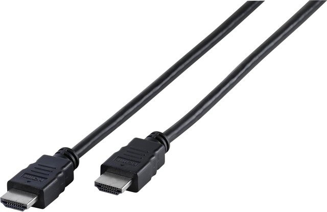 Vivanco High Speed HDMI Kabel mit Ethernet in Schwarz, Länge: 1,5 m - Bild 1