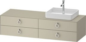 Duravit Waschtischunterschrank White Tulip in White, B/T: 160 x 55 cm - Bild 1