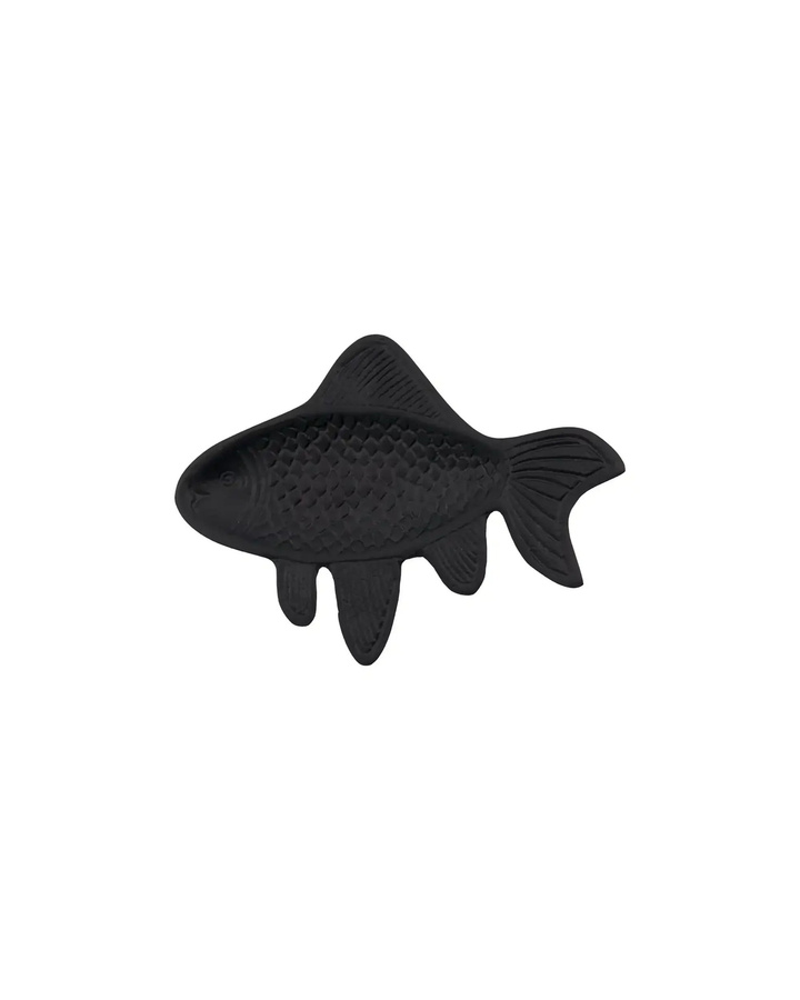 House Doctor Wanddekoration Fish Schwarz Aluminium Höhe: 19,5 cm - Bild 1