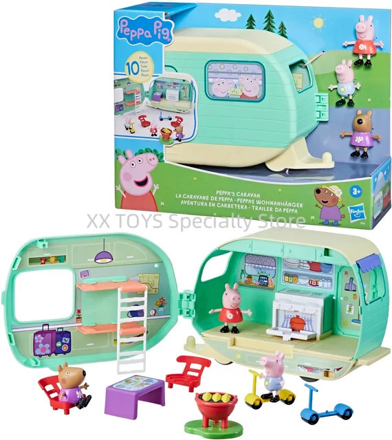 Hasbro Peppa Pig Caravan Spielset, Kinderspielhaus, ab 3 Jahre - Bild 1