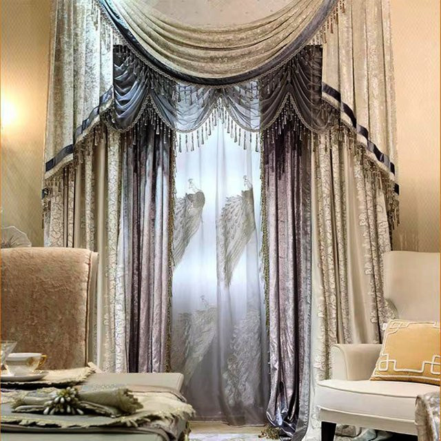 POLIS Verdunkelungsvorhänge in Weiß und Beige, Textil-Vorhänge mit einfarbigem Design - Bild 1