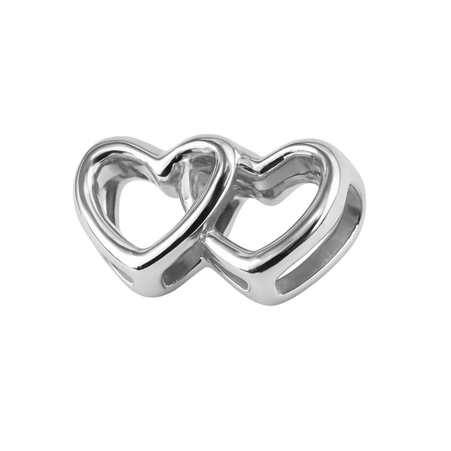 Heideman Charm Doppelherz, Silber, Unisex - Bild 1