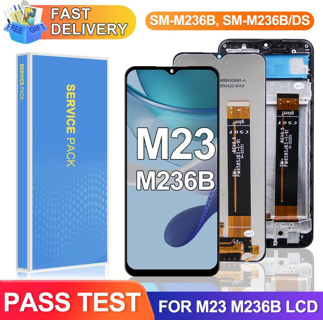 Samsung M23 5G LCD Display Touchscreen Digitizer Montage in Schwarz für M236 M236B M236B/DS mit 120Hz Unterstützung - Bild 1