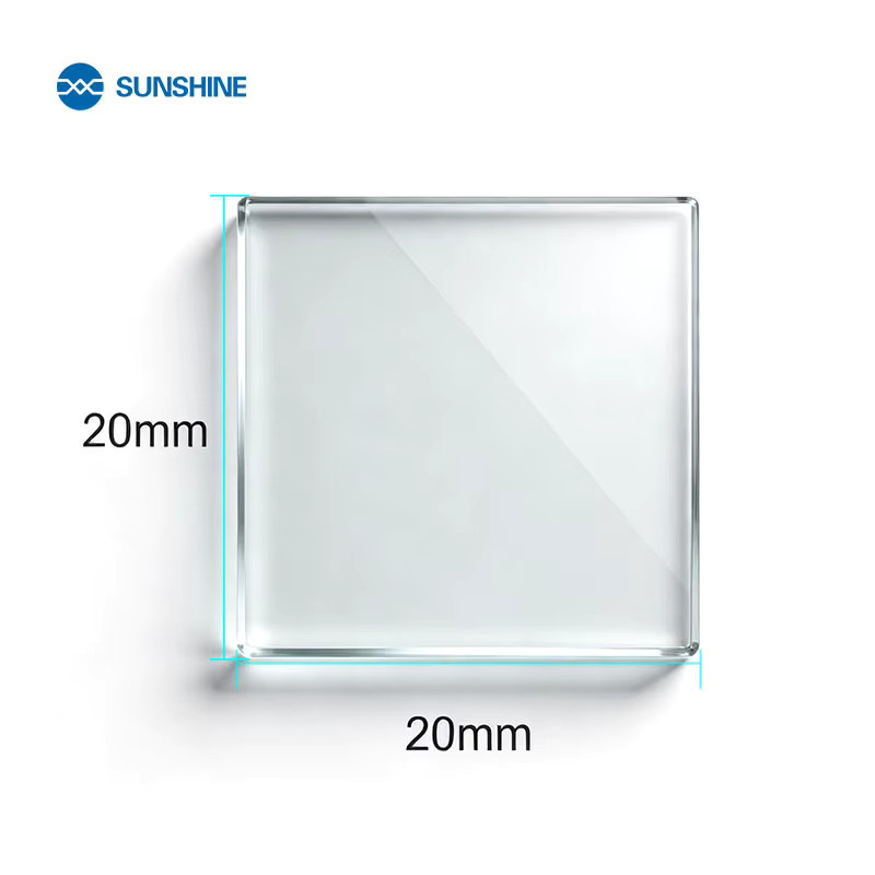 SUNSHINE Anti-Blowout Reballing Pad aus Glas in Weiß für BGA CPU GPU Chip Handy-Reparatur, B/B/H: 20 x 20 mm - Bild 3