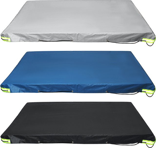 KROAK Universelle Anhänger-Autoabdeckung für Dachzelte in Schwarz, B/T/H: 220 x 125 x 13 cm, Wasserdicht und Staubdicht für Outdoor-Camping und Reisen - Bild 1
