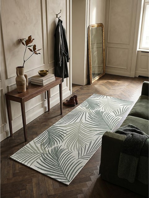 Läufer Flachgewebe Kadima Design von BORNO in Grün, B/T: 80 x 200 cm - Bild 1