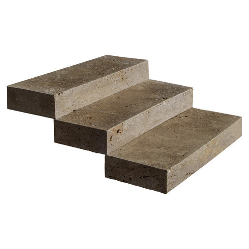 WOHNRAUSCH Blockstufe Keona Brown aus Travertin in Braun/Beige, B: 100 cm, T: 35 cm, H: 15 cm - Bild 2