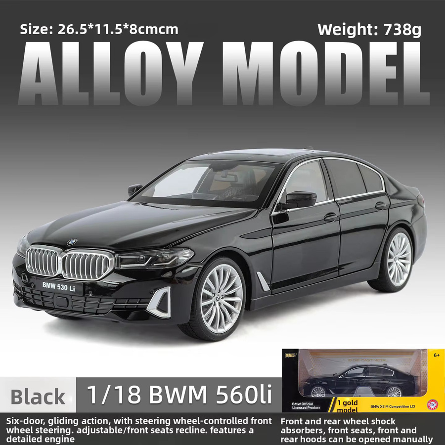 WELLY BMW 530li Legierungsautomodell, 1:18, mit Sound und Licht, ab 6 Jahren - Bild 5