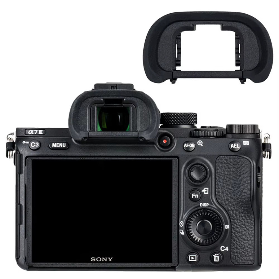 Sony EP-18 Silikon Kamera-Augenmuschel Sucherabdeckung in Schwarz für A7, A7S, A7R, A9 Serie - Bild 2