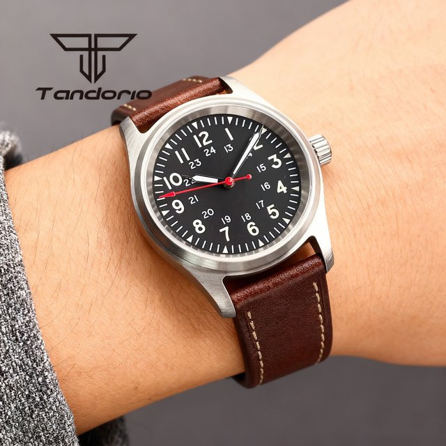Tandorio Armbanduhr Automatik, Pilot, Saphirglas, 36 mm, Unisex - Bild 1