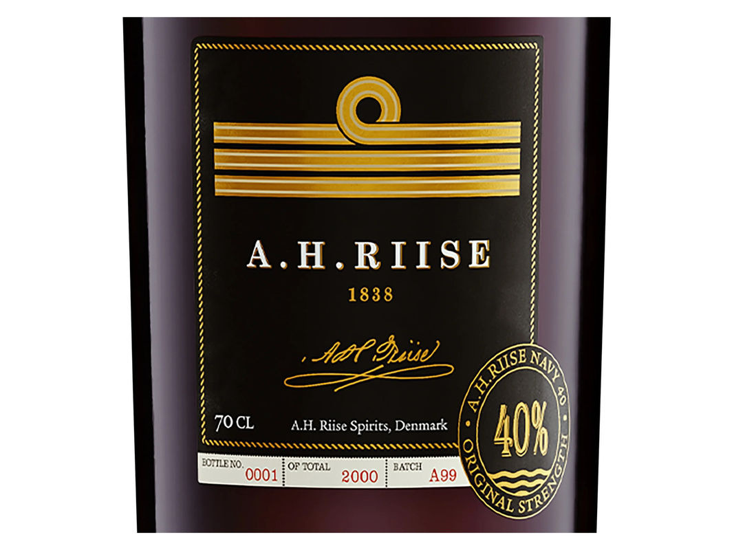 A.H. Riise Royal Danish Navy Rum 0,7 l - Bild 3