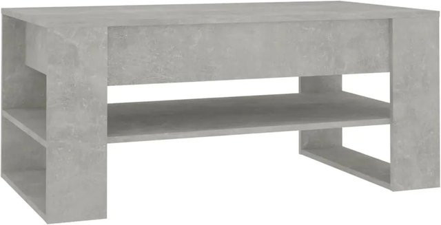 vidaXL Couchtisch aus Holzwerkstoff in Betongrau, B/T/H: 102 x 55 x 45 cm - Bild 1