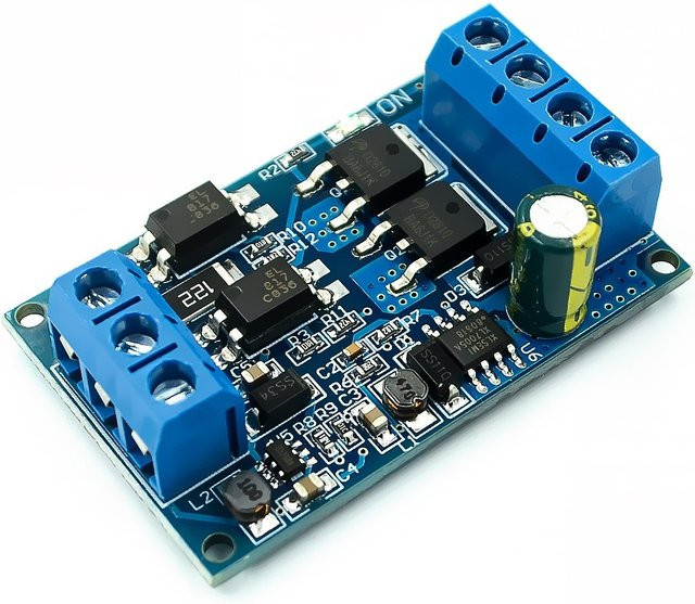 Hochleistungs MOS-Röhren-FET-Trigger-Antriebsmodul mit 600 W, PWM-Steuerung und High-/Low-Level-Trigger, Blau, DC 4 V-60 V - Bild 1