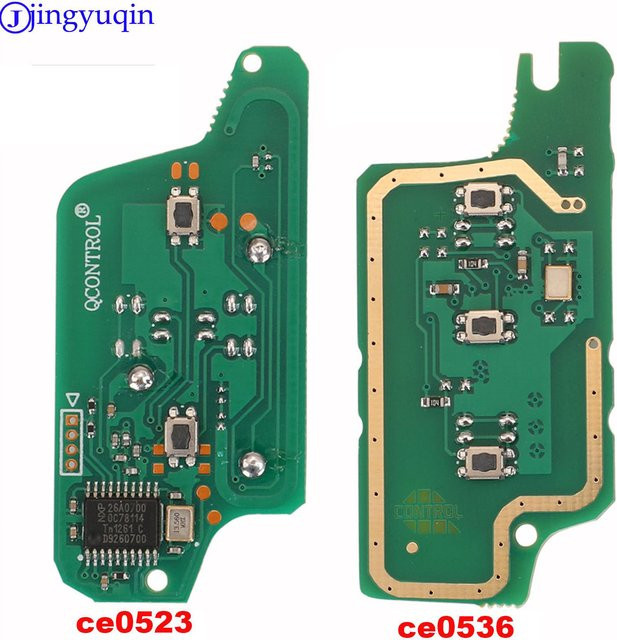 Jingyuqin Auto Schlüssel Platine Remote Ask/Fsk für Peugeot und Citroen in Grün - Bild 1