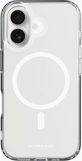 Vonmählen Transparent Case MagSafe kompatible Schutzhülle für iPhone 16 Plus in Weiß - Bild 1