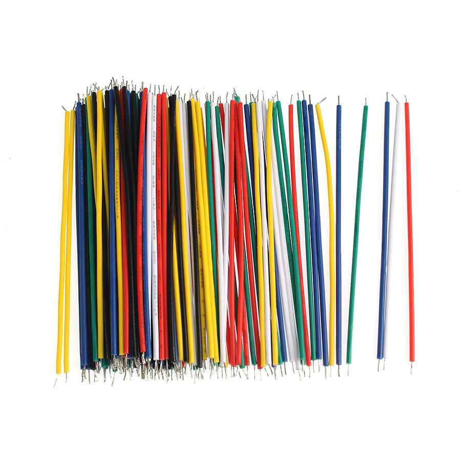 120 Stück Jumper-Kit Set aus verzinktem Draht in 6 Farben für PCB-Testleitungen und DIY-Elektronik, 24 AWG und 26 AWG - Bild 2