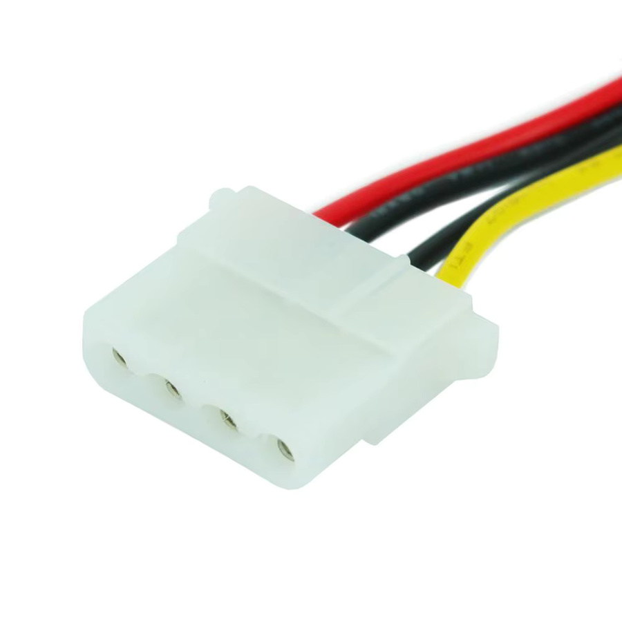 OULLX SATA zu IDE 4Pin Adapter Kabel Stecker auf Buchse für PC Netzteil und Festplatten in Multicolor - Bild 2