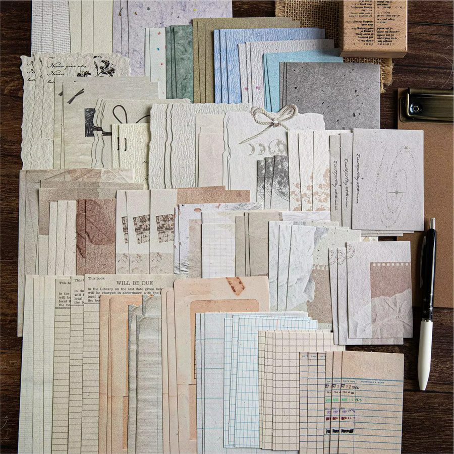 Kreatives DIY-Papierkartonmaterial Zeit zwischen den Blättern Serie für Handarbeit und Bastelprojekte - Bild 4
