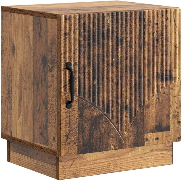 vidaXL Nachttisch aus Altholz in Braun im Vintage-Design, B/T/H: 43 x 34,5 x 47 cm - Bild 1