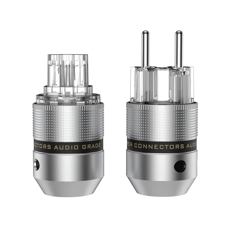 Audiocrast High-End Netzstecker aus Kupfer und Rhodium mit goldbeschichtetem Aluminium und IEC C13-Buchse - Bild 2