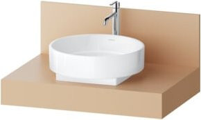 Duravit Konsole Balcoon mit einem mittigen Waschbecken in Terra, Farbe: Weiß, B/T/H: 80 x 55 x 37 cm - Bild 1