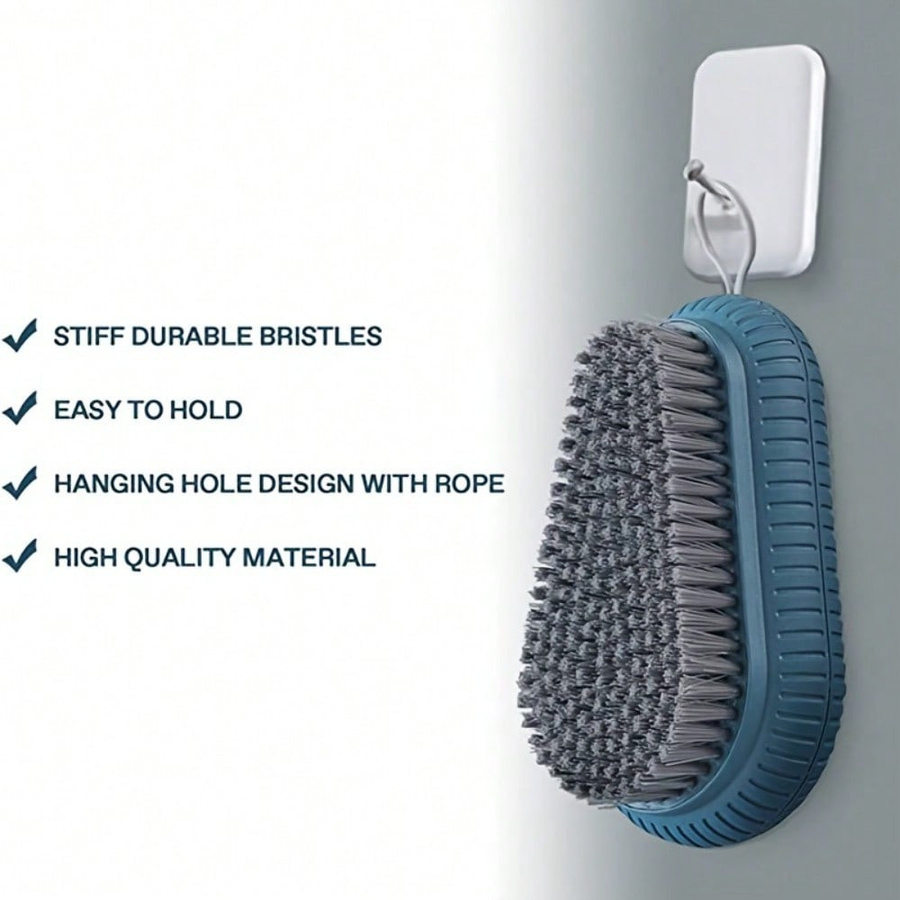 Robuste Nagelbürste mit ergonomischem Griff und harten Borsten für Finger- und Zehennägel, 1 Stück - Bild 3