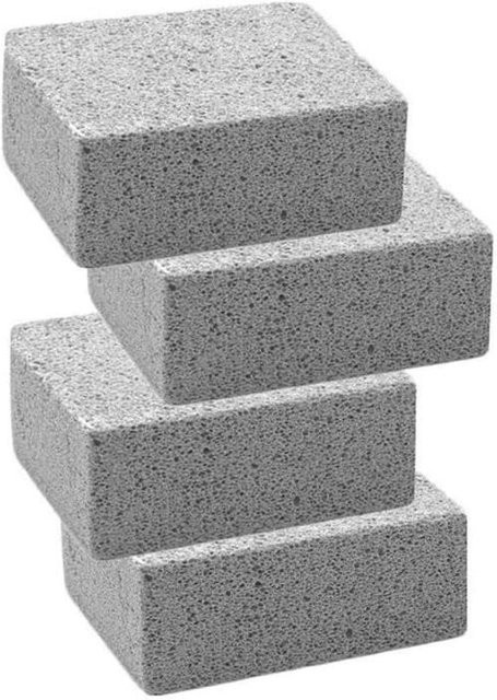 STEL ORA Grillreiniger-Steine Set, 4 Stück, Grau, Ökologisch und Ungiftig - Bild 1