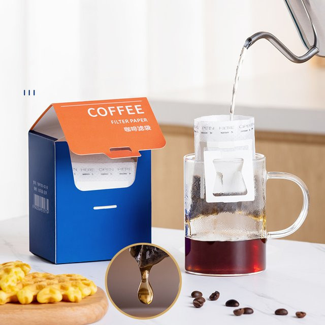 Einweg Kaffee Filter Papier Taschen in Weiß für Büro und Haushalt - Bild 1