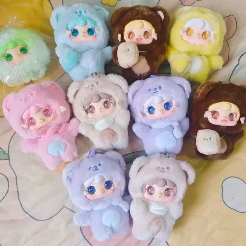 Yooki V4 Take A Bite Of Bear Series Vinyl Plüsch Mystery Blind Box Multicolor Sammlerfigur als süße Puppe und Bag Charm - Bild 2