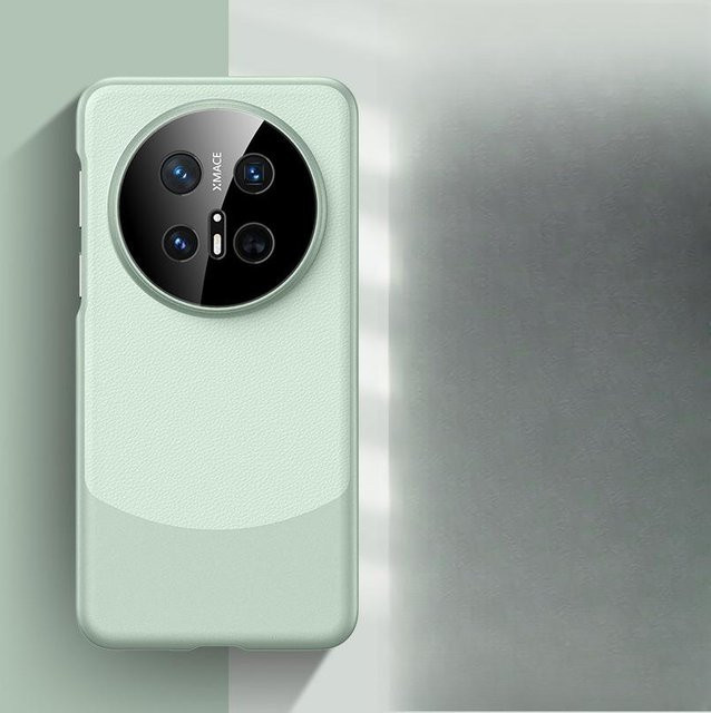 Premium Schlichtlederhülle M70rs All-inclusive Anti-Drop Schutzhülle für Huawei Mate 70 Pro+ und Huawei Mate 70, Farbe: Grün - Bild 1