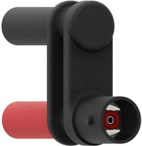 Electro PJP 21130-CD1 Messadapter BNC-Buchse zu Bananenkupplung in Rot und Schwarz - Bild 1