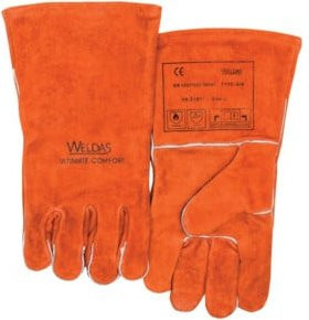 WELDAS Schweißerhandschuhe Nr. 10-2101 aus Leder in Rot, Größe XL (1 Paar) - Bild 1