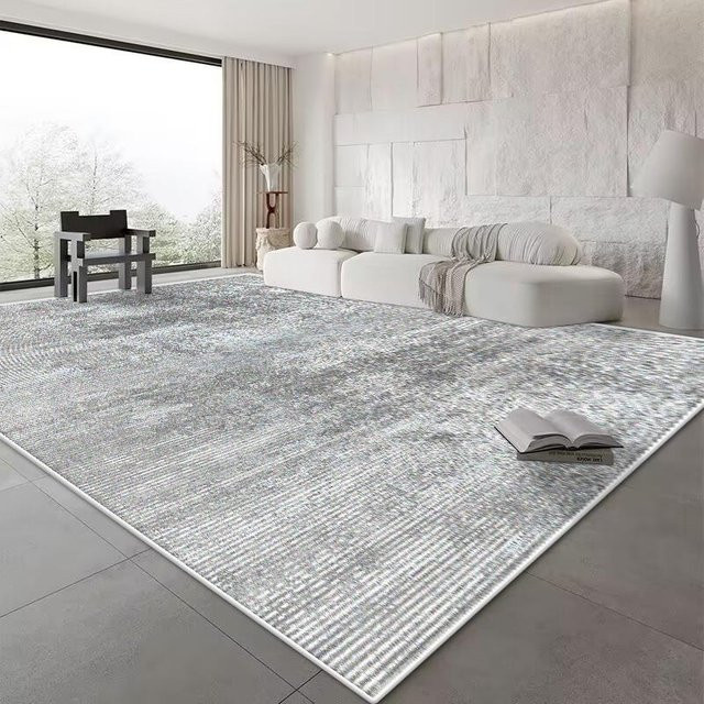 Karpetti Nordischer Abstrakter Teppich in Grau, weich und rutschfest, B/B: 80 x 120 cm - Bild 1