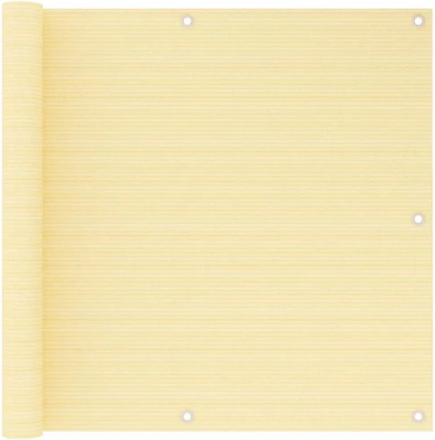 vidaXL Balkonsichtschutz aus HDPE in Beige, Breite: 90 cm, Länge: 500 cm - Bild 1