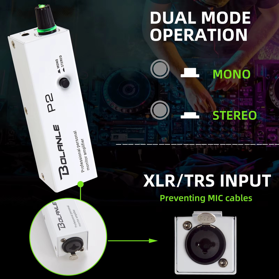 Bolanle P2 IEM Ultrakompakter persönlicher In-Ear-Monitorverstärker - Bild 3