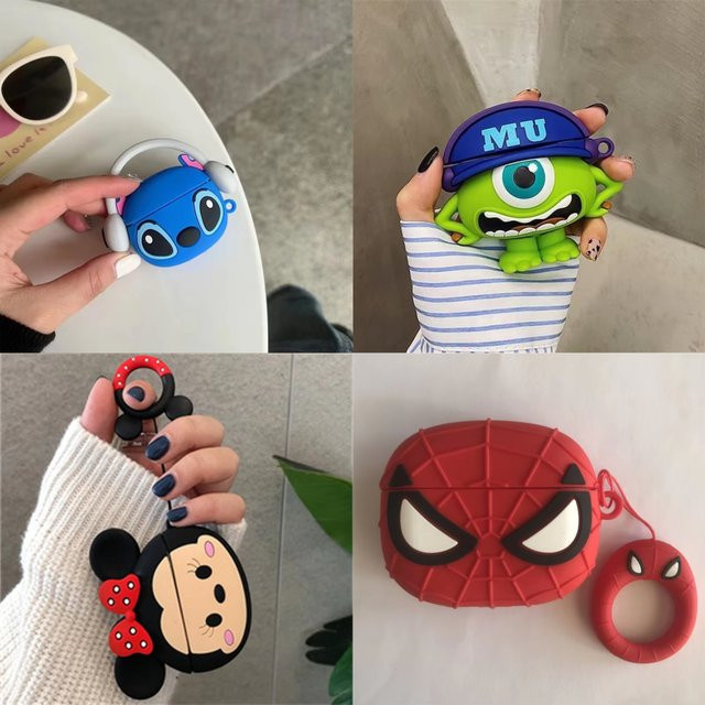 Cartoon Stitch Kopfhörerhülle aus weichem TPU für Apple AirPods Pro, Pro 2, Pro 3 und AirPods 4 in Multicolour - Bild 1